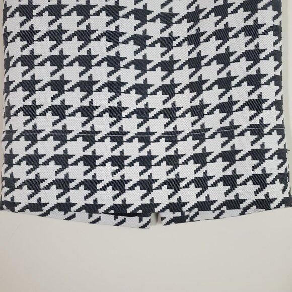 Banana Republic Pencil Skirt 0 Black White Houndstooth Classic Business Casual - Picture 3 of 12